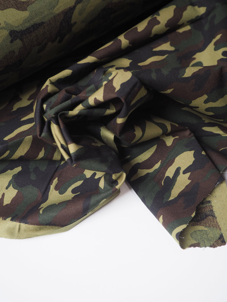 Green Camouflage Cotton