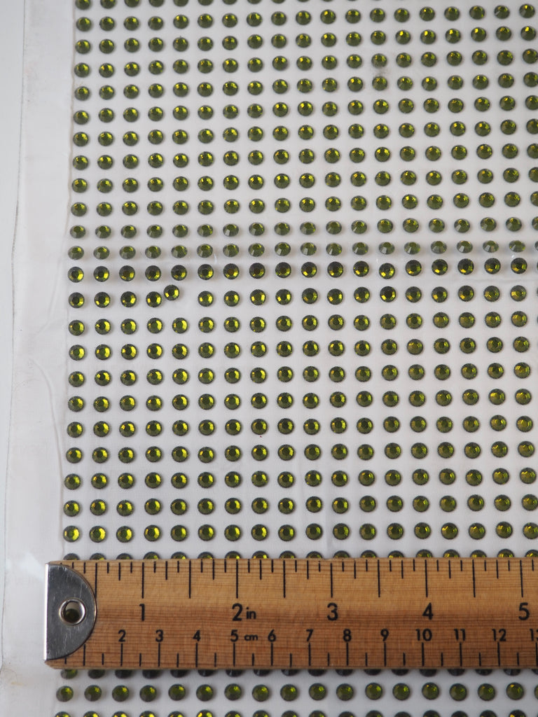 Swarovski Peridot Xilion Rose Crystal Hotfix Sheet 5mm