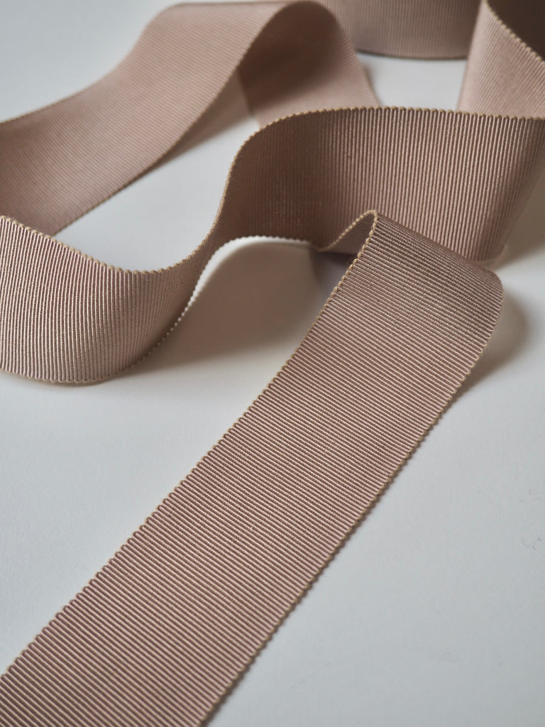 Beige Grosgrain Ribbon 40mm