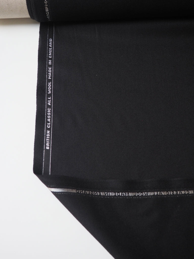 Black Wool Twill