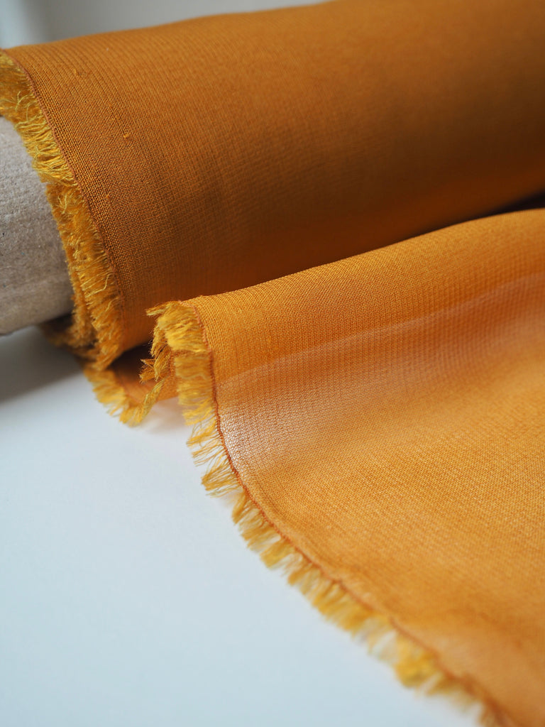 Turmeric Silk/Viscose Chiffon