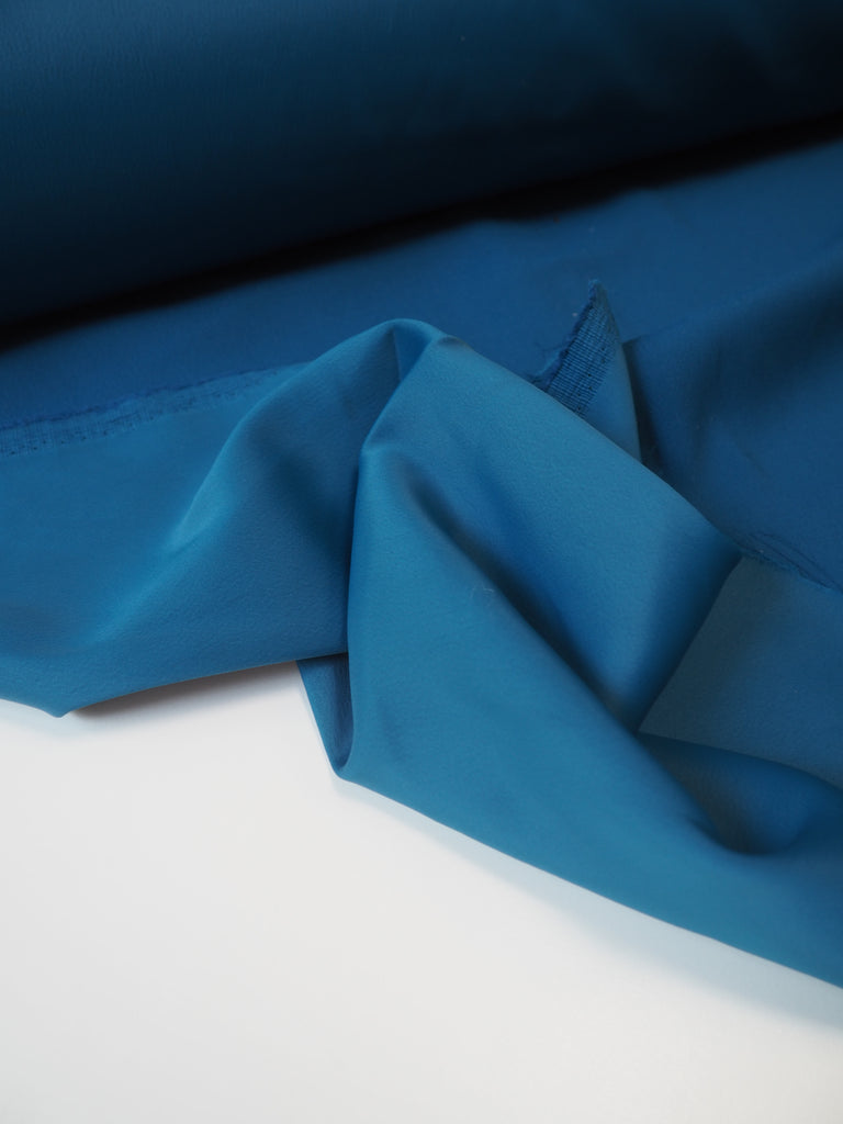 Ocean Viscose/Acetate Crepe-Backed Satin