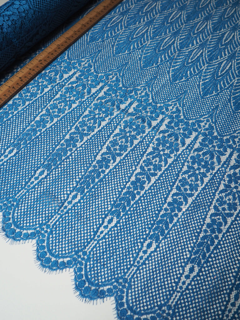 Sapphire Raindrop Scallop Lace