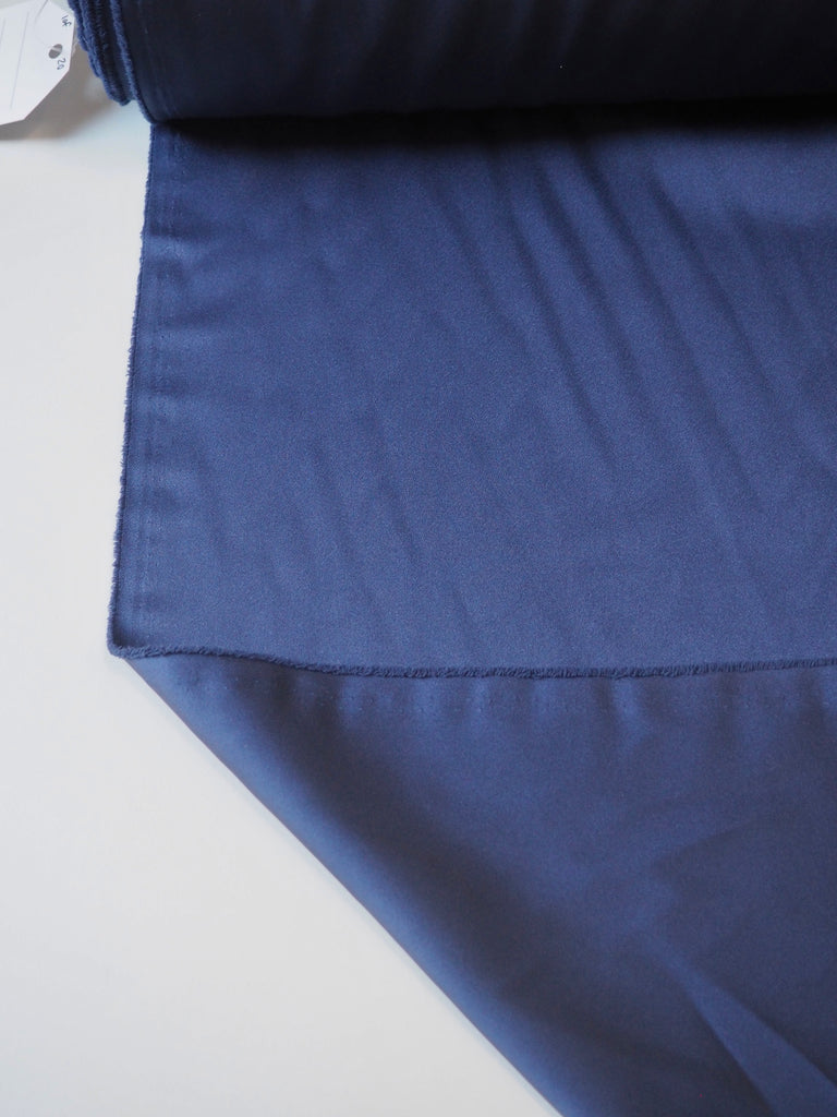 Blue Polyester Sateen