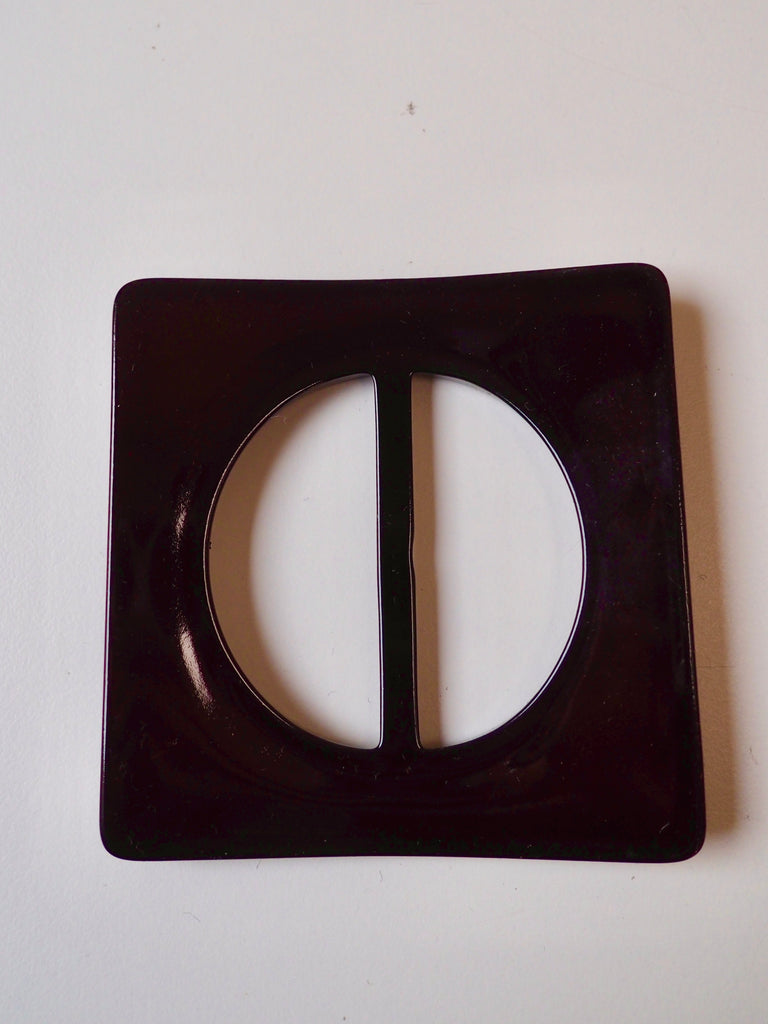 Brown Square + Circle Centre Slider 6cm