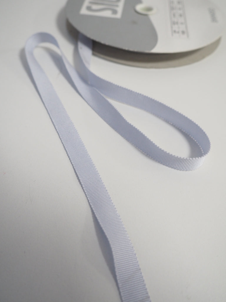 Shindo Lilac Grey Grosgrain Ribbon 12mm