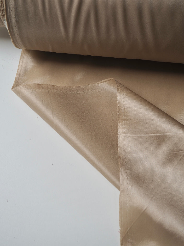 Sand Stretch Acetate Satin Twill Lining