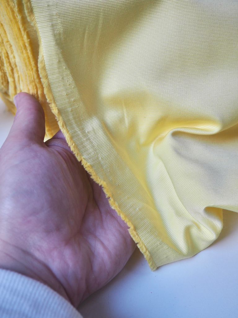 Lemon Satin Viscose Faille