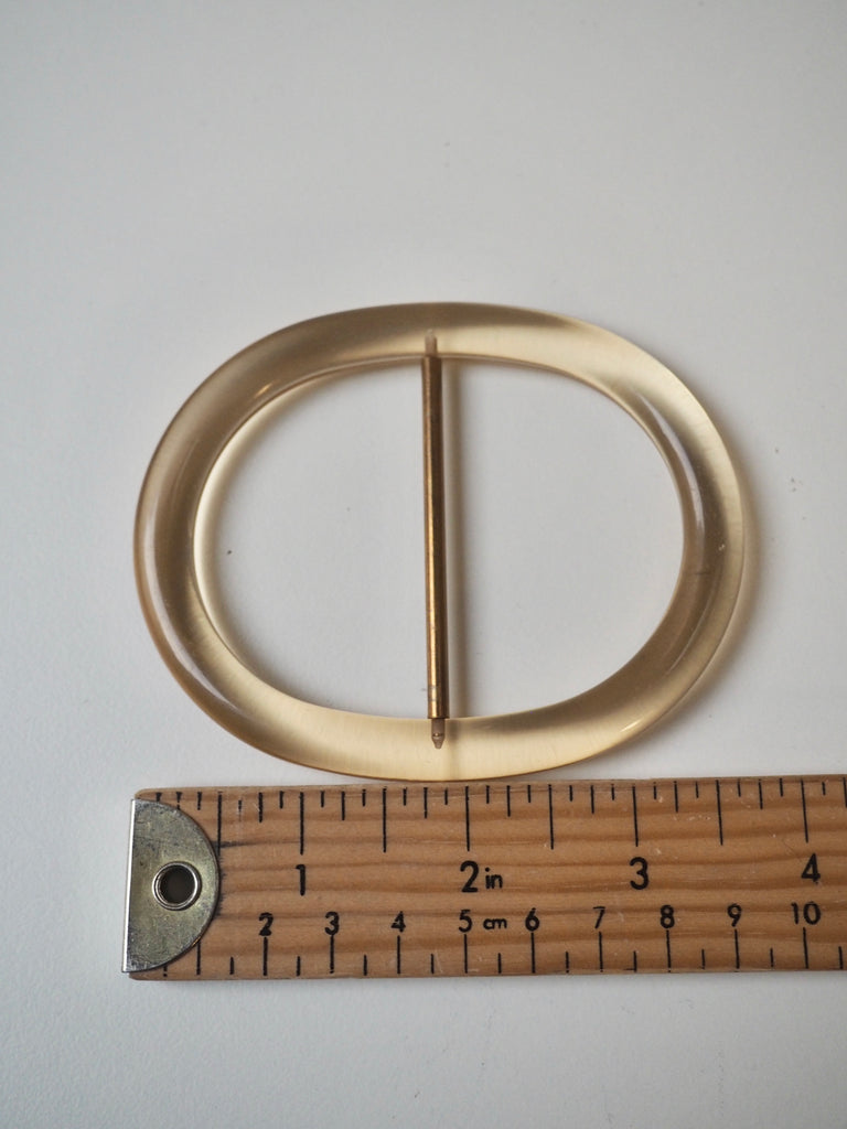 Honey Transparent Plastic Slider 6cm