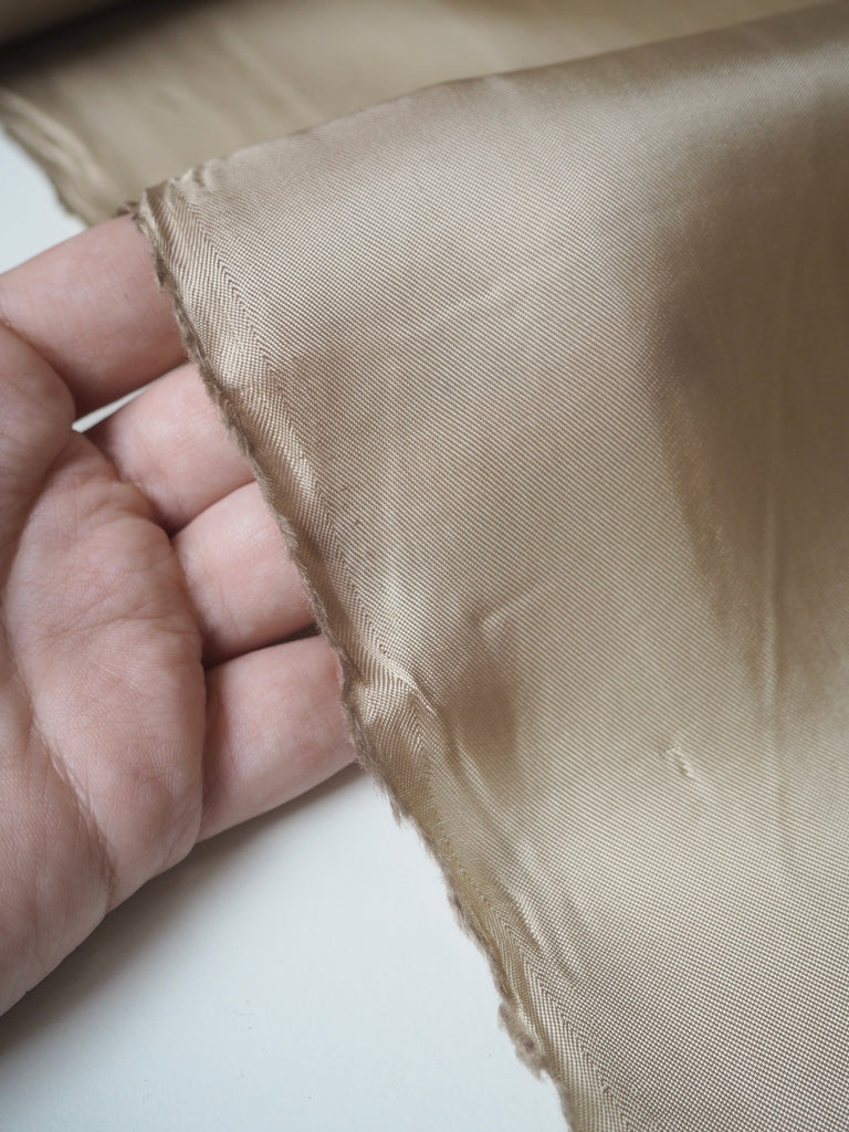 Soft Gold Viscose Twill Lining