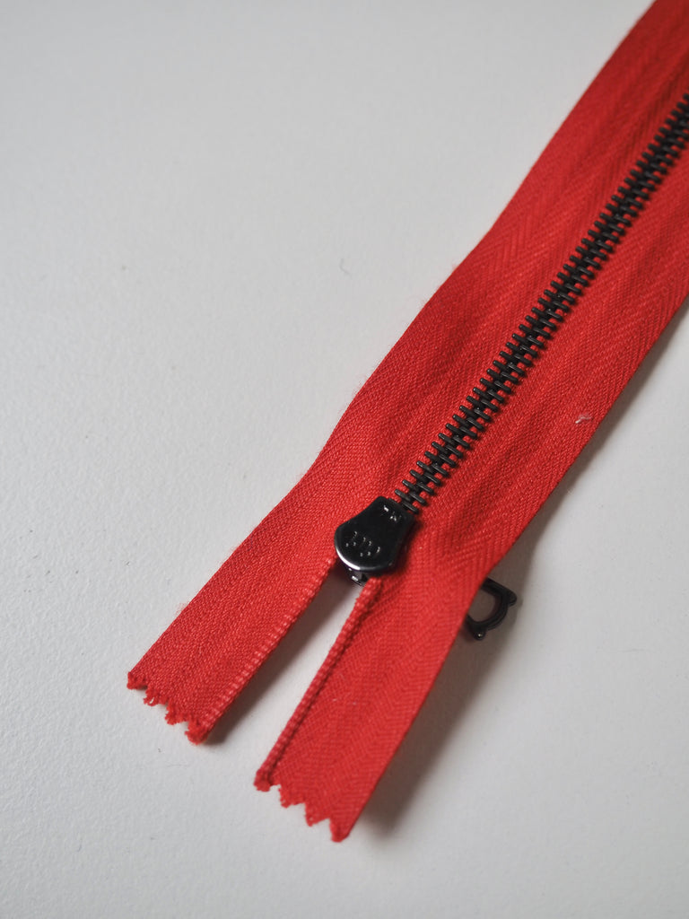 Riri 30cm/12inch Narrow Gunmetal Metal Teeth Zips