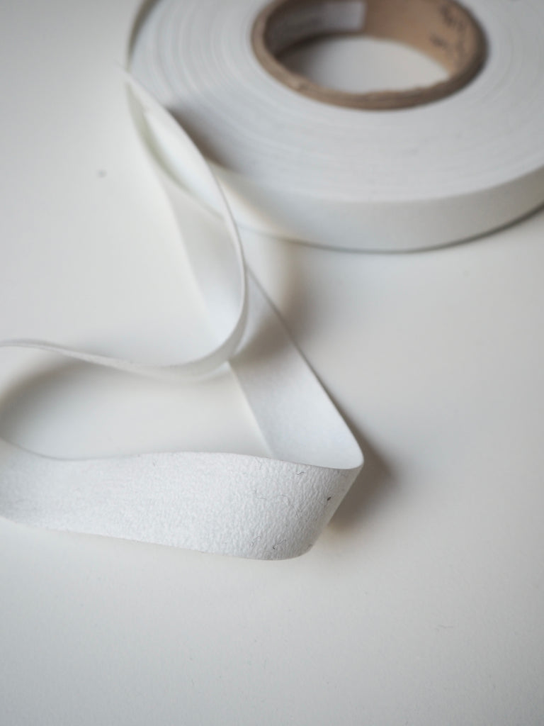 White Faux Suede Tape 20mm