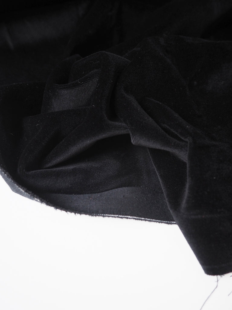 Black Cotton Velvet