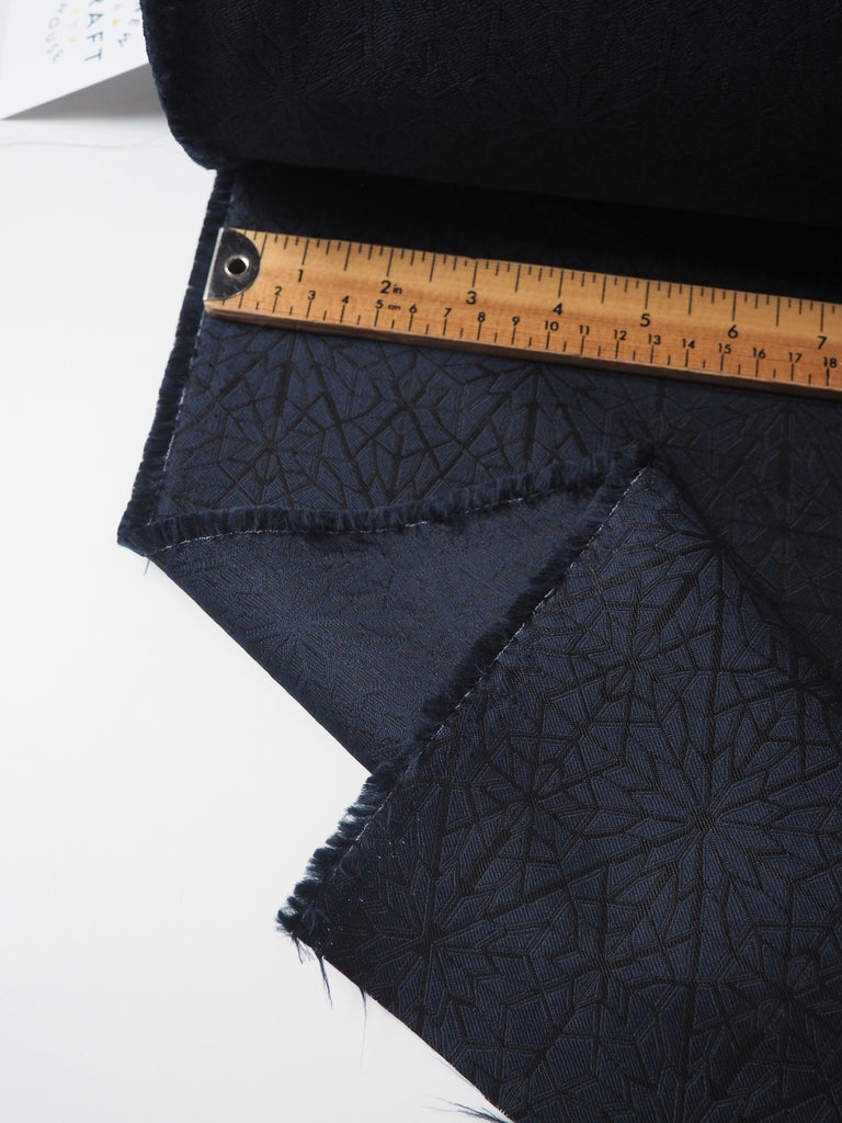 Navy Star Jacquard