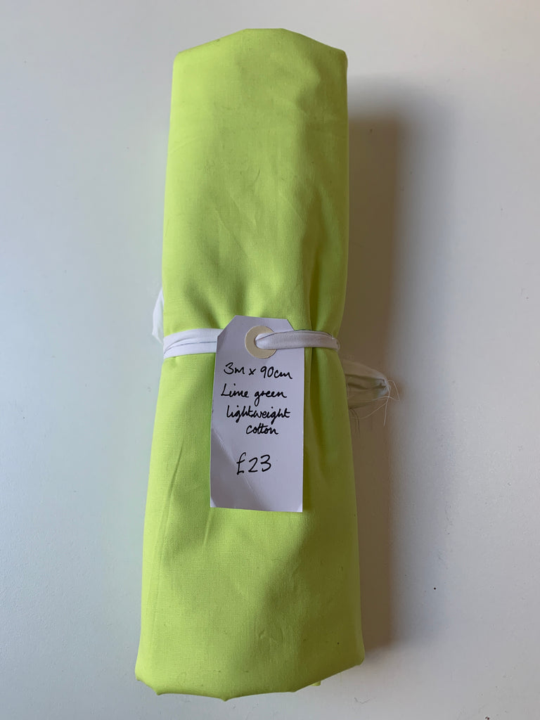 Lime Green Lightweight Cotton Remnant
