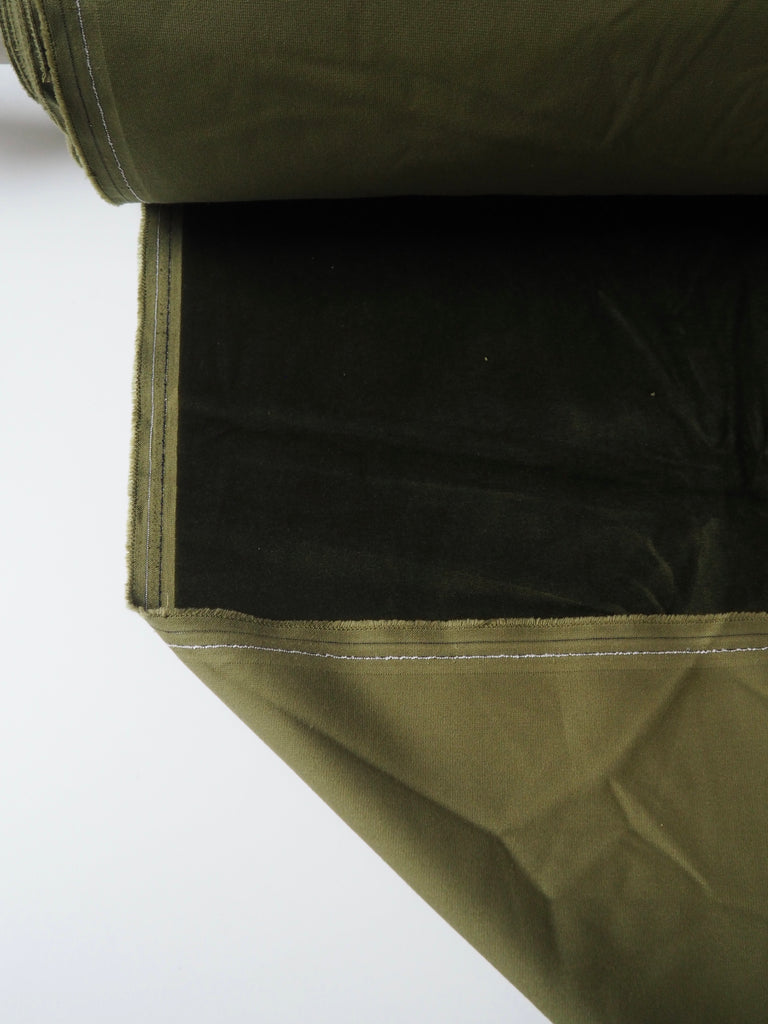 Moss Cotton Velvet