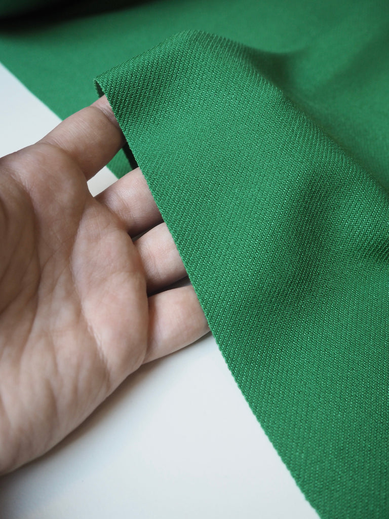 Emerald Viscose Satin Twill Jersey