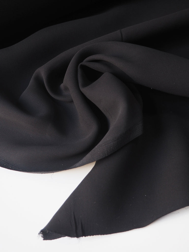 Black Silk Crepe