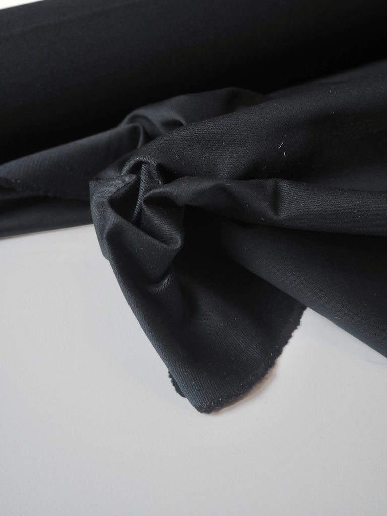 Black Medium Cotton Sateen