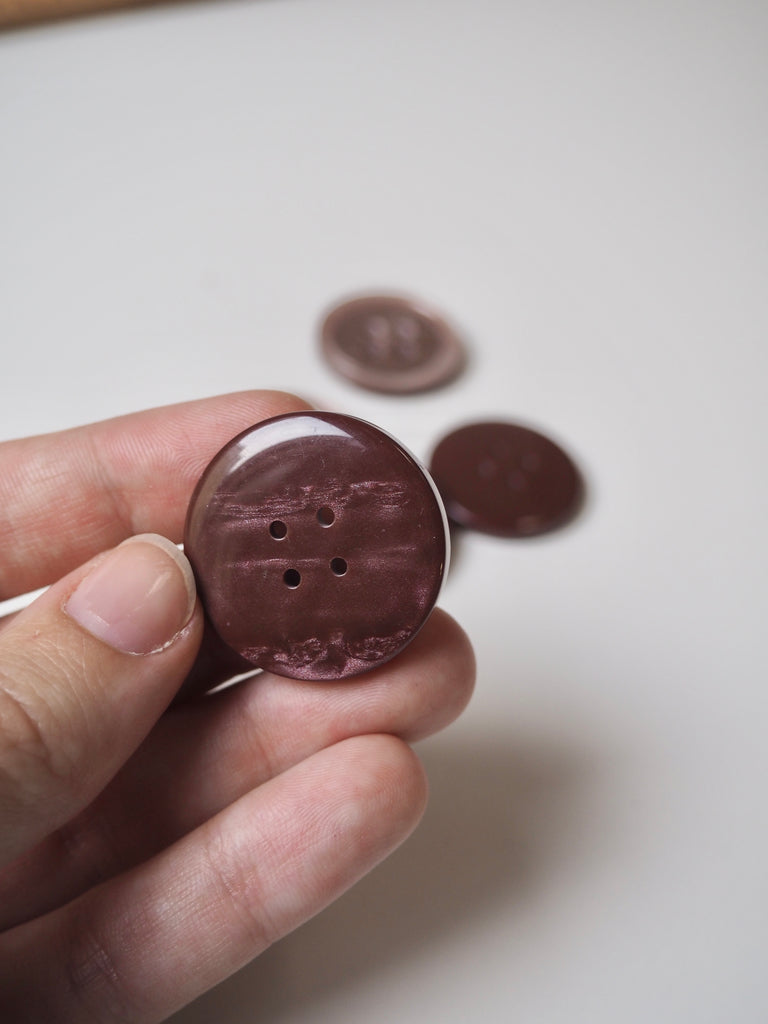 Rose Faux Shell Buttons 30mm/48L