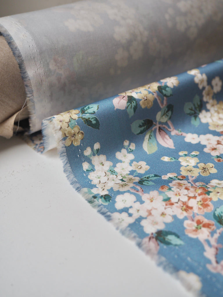 Liberty Blue Blossom Cotton Twill