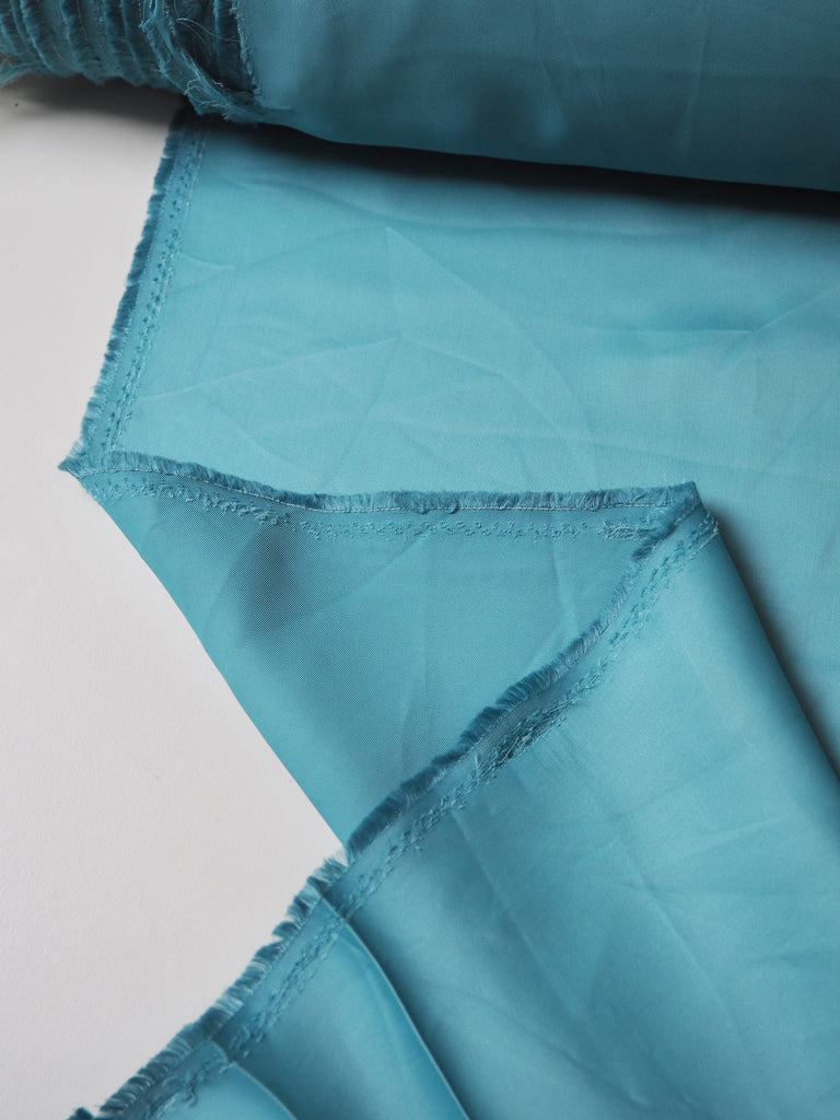 Ocean Blue Viscose Satin