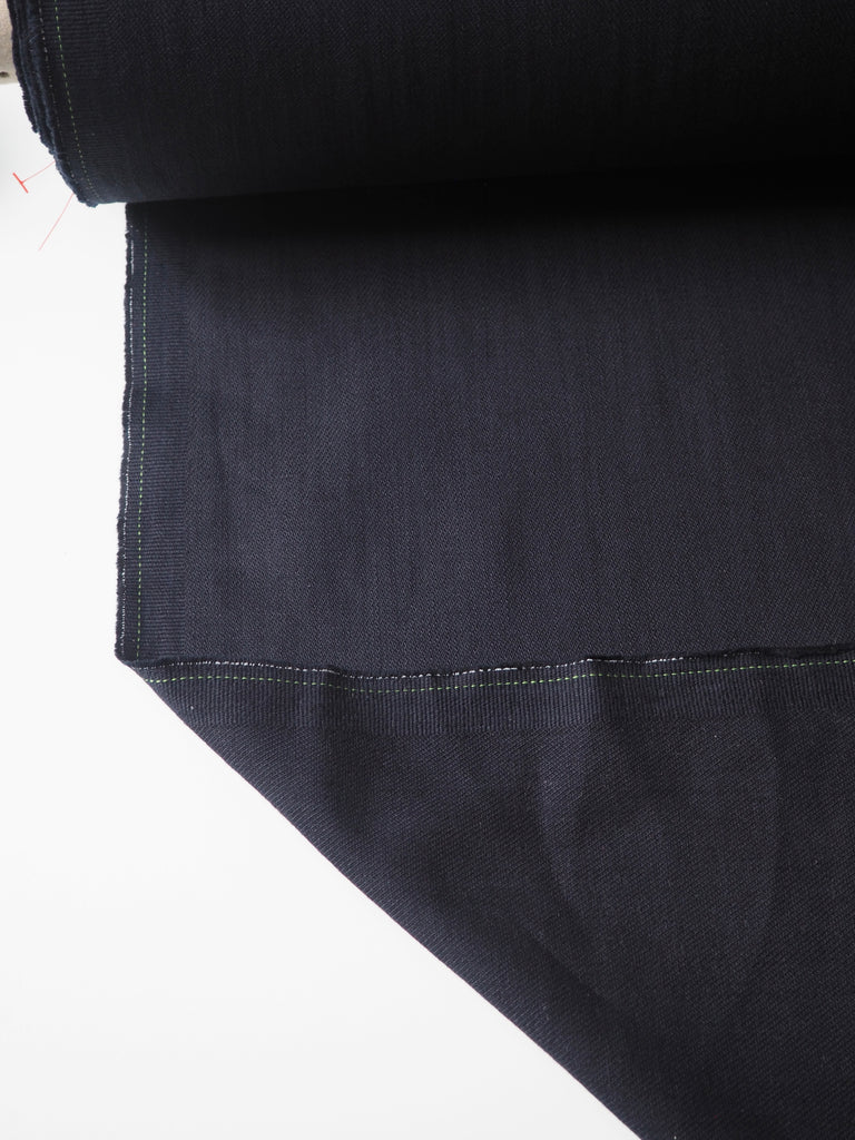 Midnight Cotton/Linen Twill