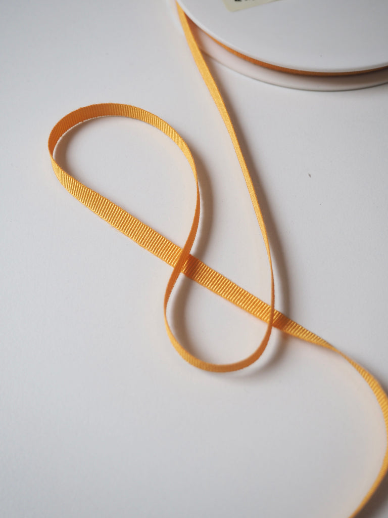 Yellow Grosgrain Ribbon 6mm