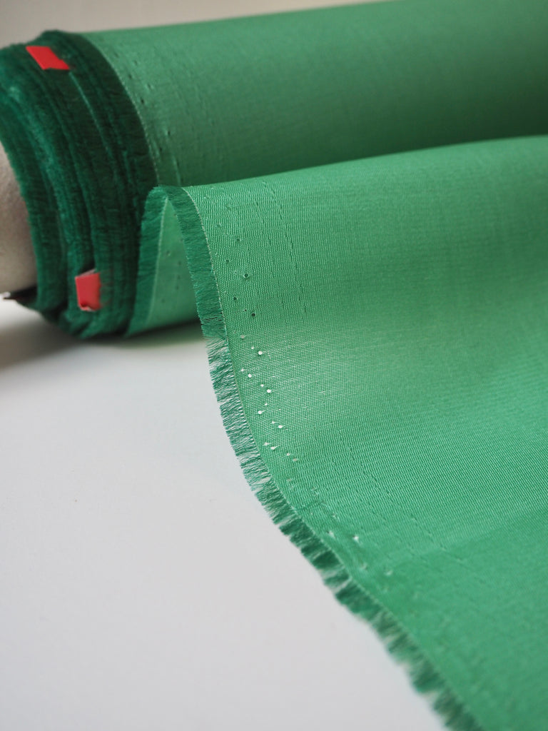 Soft Green Heavy Silk Organza