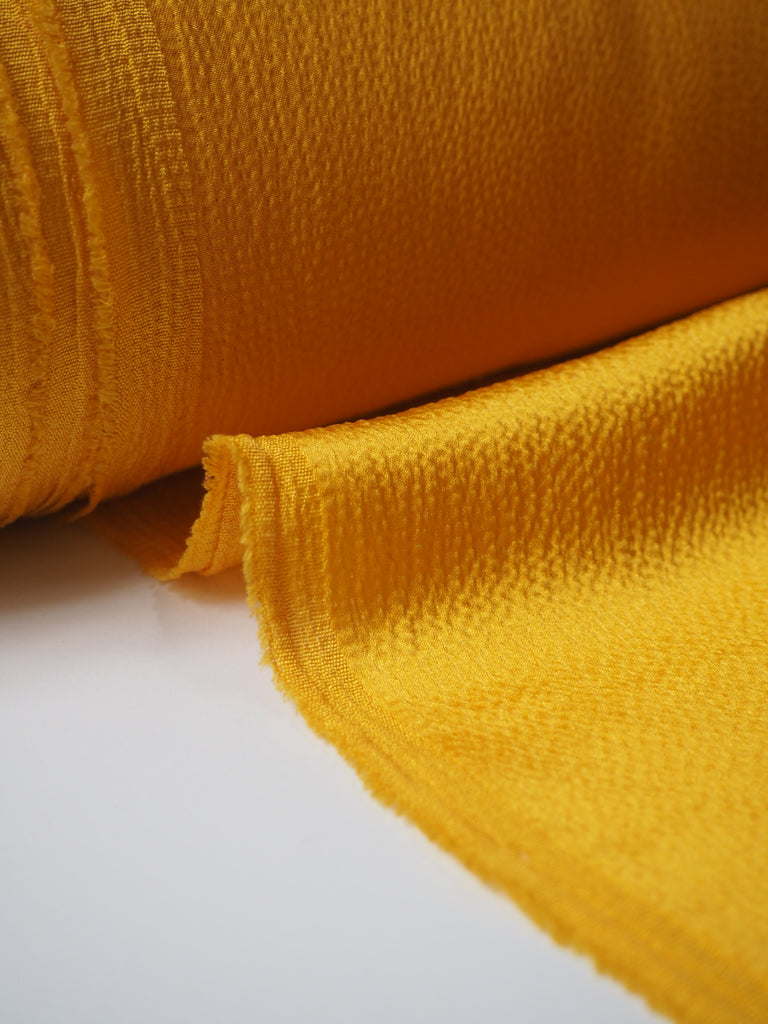 Marigold Hammered Silk Satin