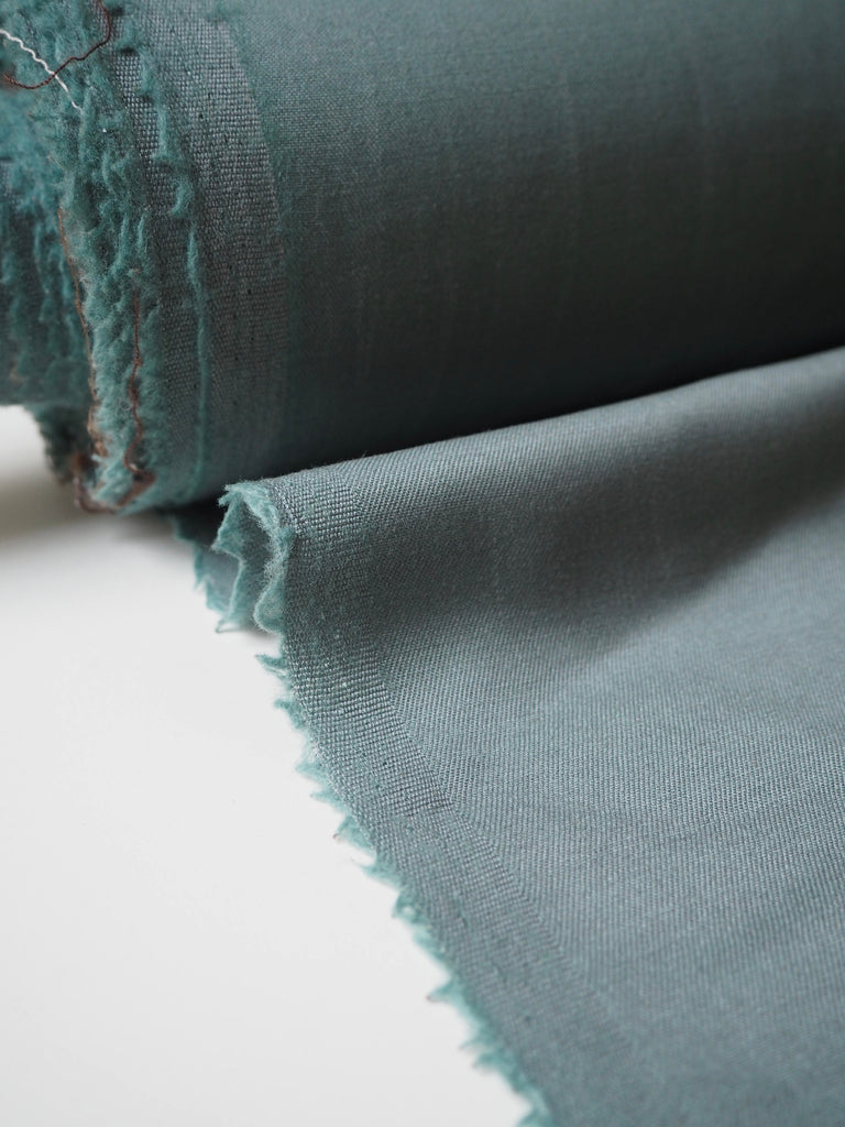 Seafoam Wool + Tencel Twill