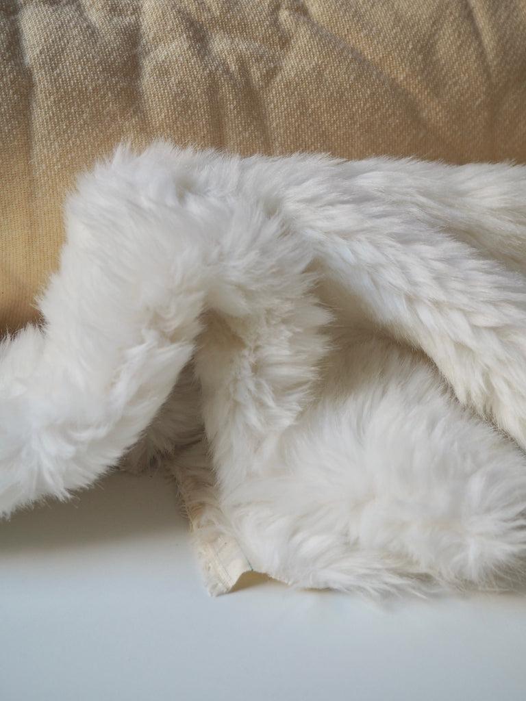 Steiff White Faux Faur