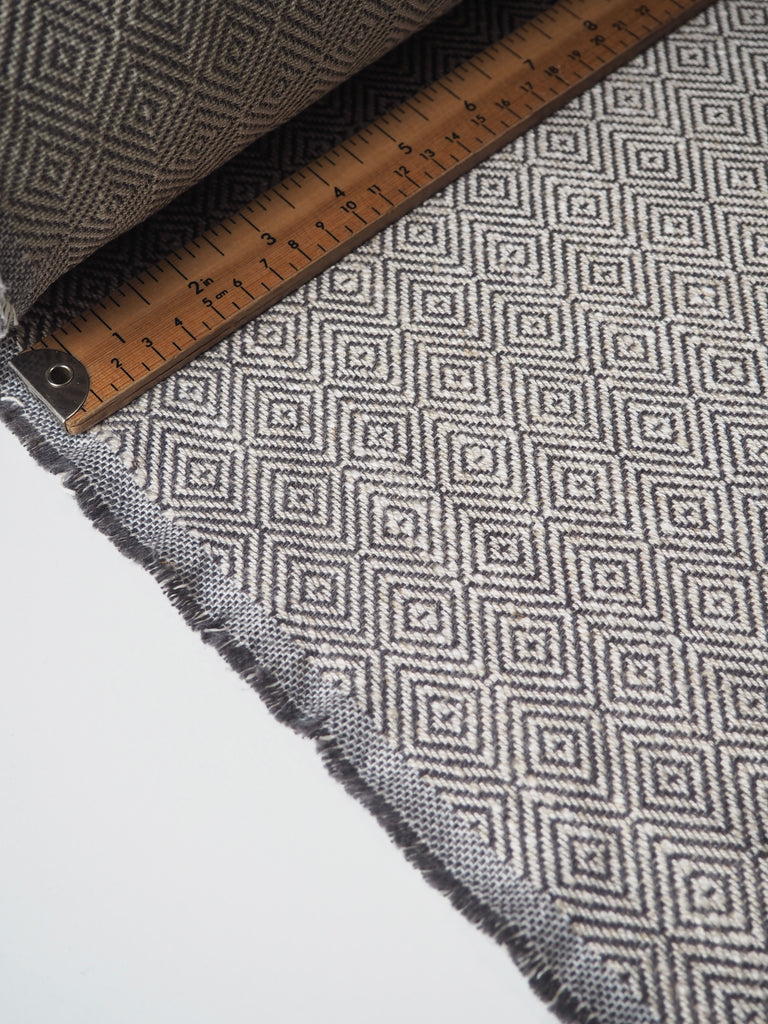 Grey Diamond Jacquard