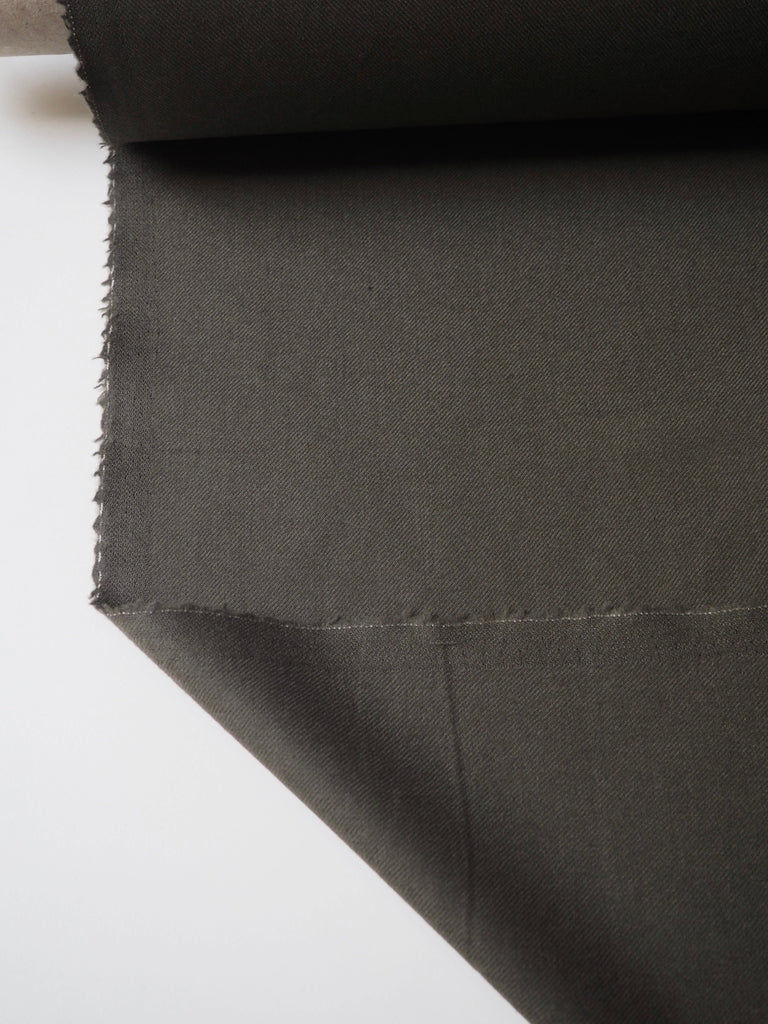 Sage Cashmere Wool Twill