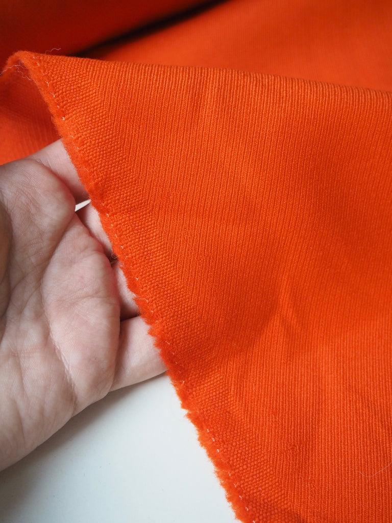 Orange Wool Twill