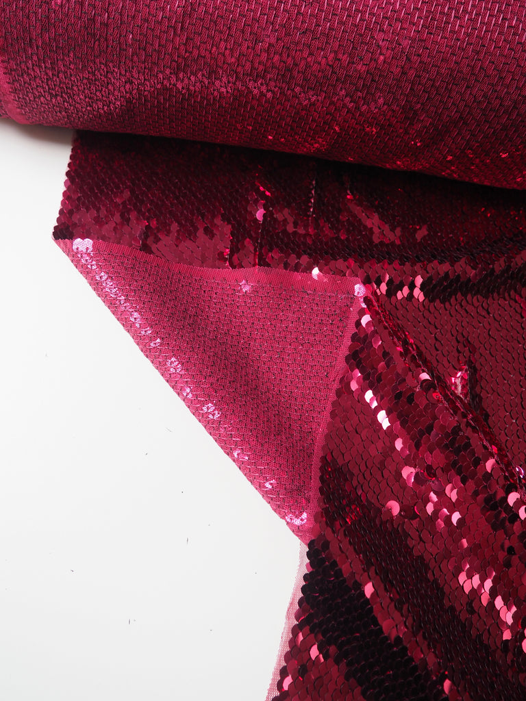 Hot Pink Mermaid Sequin Tulle