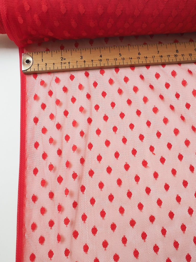 Red Polka Dot Tulle