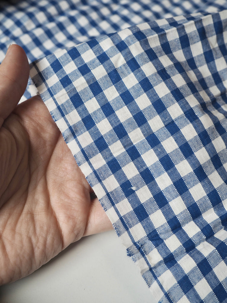 Blue Gingham Cotton