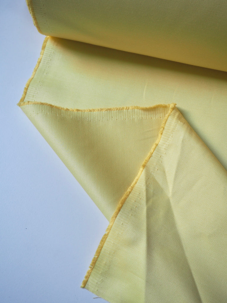 Lemon Satin Viscose Faille