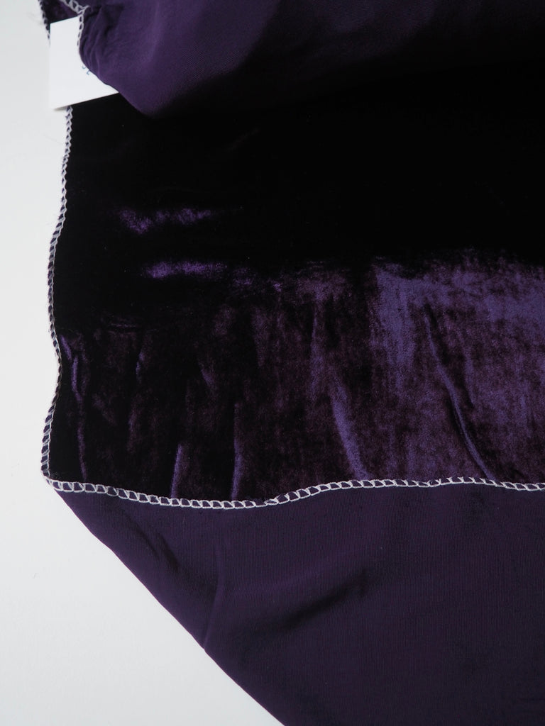 Purple Silk/Viscose Velvet