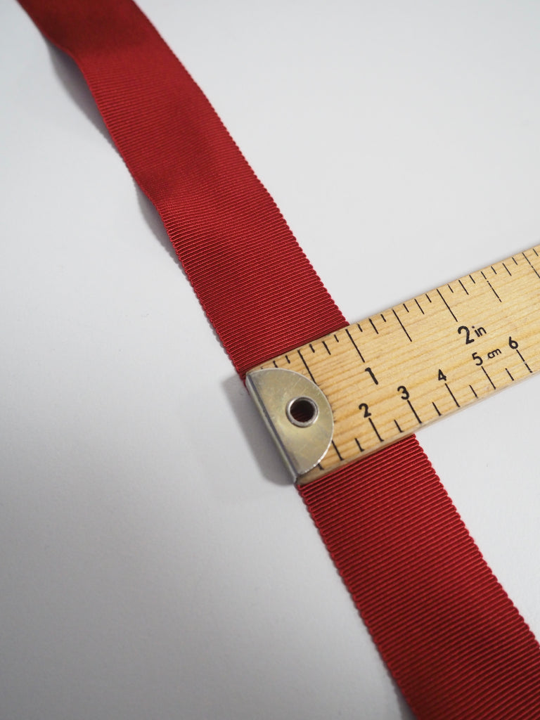 Shindo Red Grosgrain Ribbon 30mm