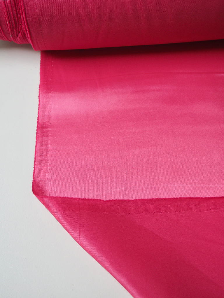 Hot Pink Stretch Acetate Satin Twill Lining