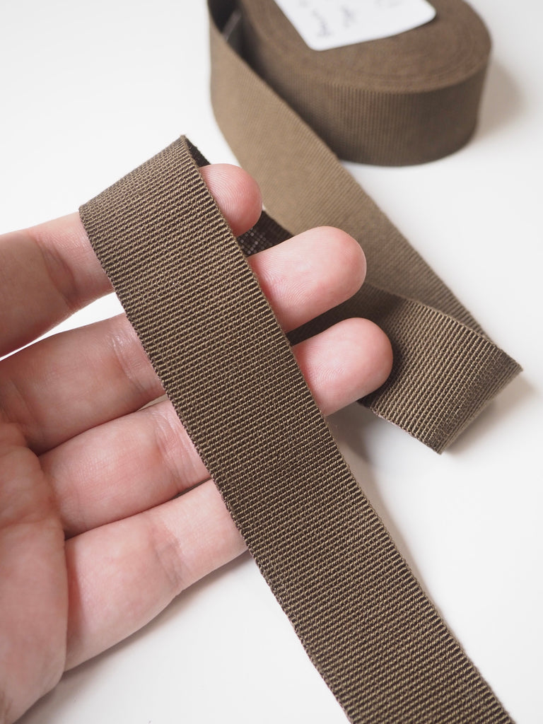 Brown Grosgrain Tape 25mm