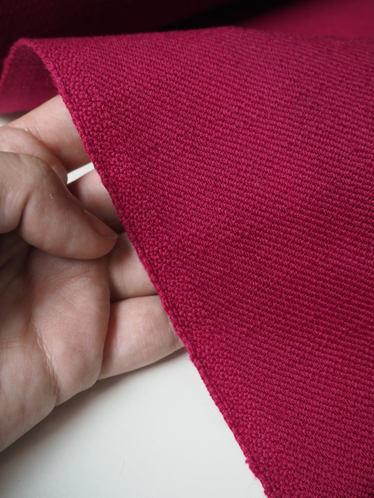 Raspberry Wool Twill