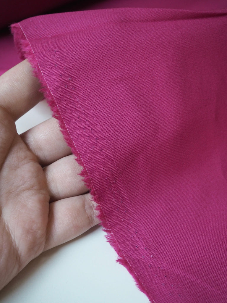 Pink Stretch Cotton Twill