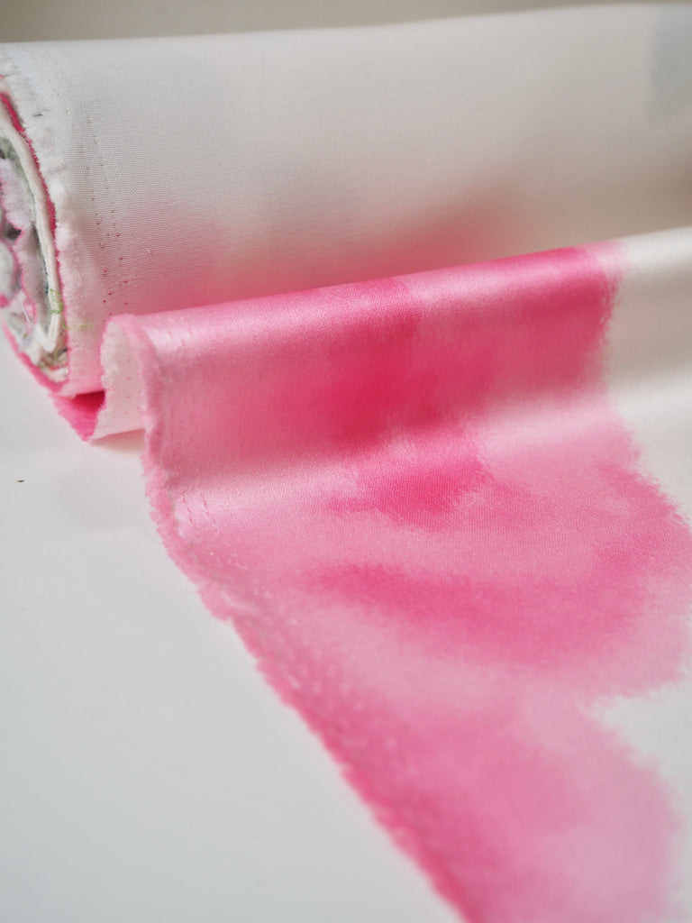 Pink Warp Rose Satin