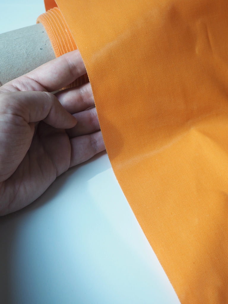 Orange Patent Cotton Oilcloth