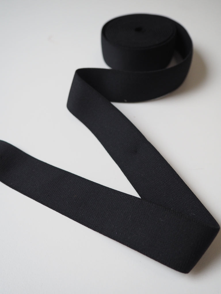 Black Elastic 25mm