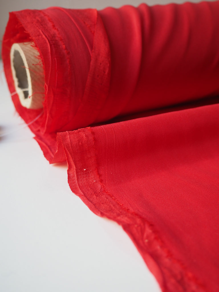 Red Silk Crepe