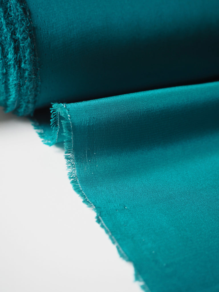 Turquoise Silk Crepe de Chine